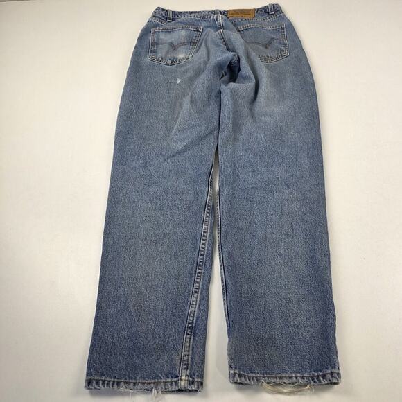Vintage Levi's 550 Jeans Mens 33x32 Fits 32x32 Relaxed Fit Distressed Denim - Picture 7 of 15